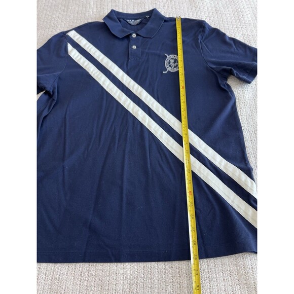 Polo GOLF Ralph Lauren Shirt Mens Pro Fit Sz XL Blue Stripe White Rare Deadstock - Picture 2 of 7